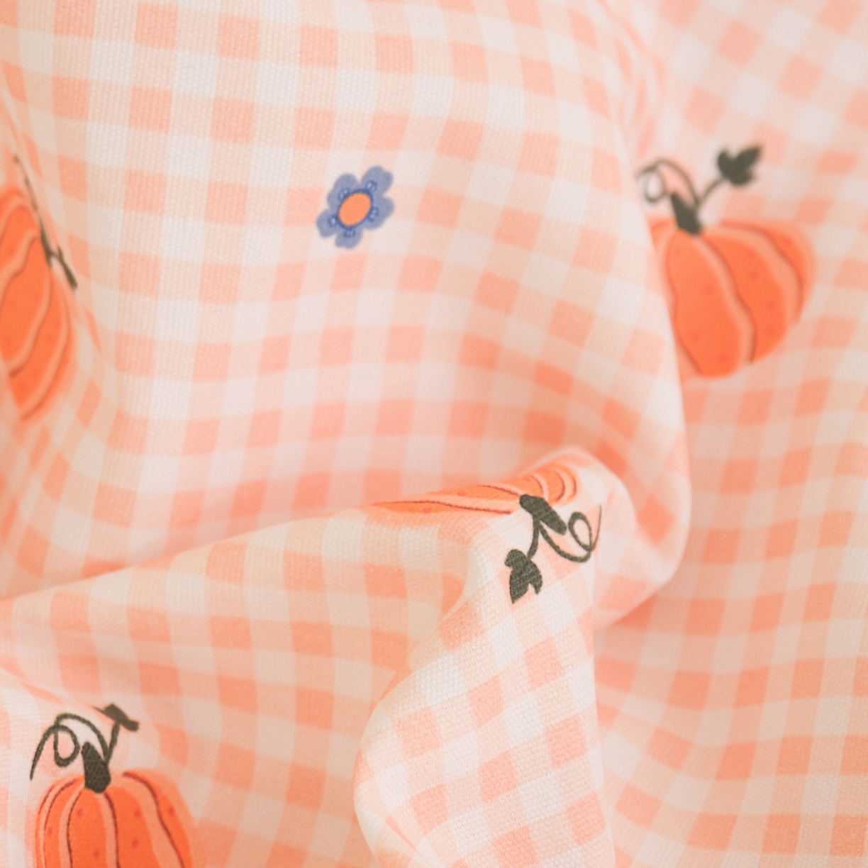 91家纺网 家纺一手货源 找家纺 慕绸家纺（原萌宝老粗布厂家） 2026新款原棉细纱工艺款亲肤柔软老粗布床单凉席席子春夏热门款-直播热卖圆角花边款 南瓜派