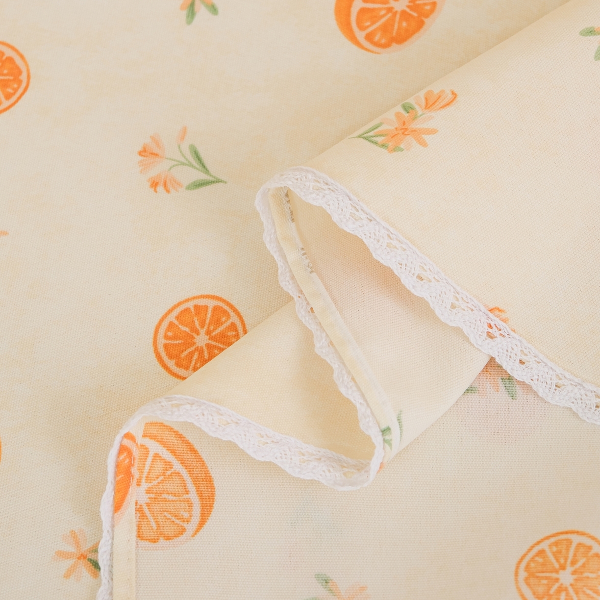 91家纺网 家纺一手货源 找家纺 慕绸家纺（原萌宝老粗布厂家） 2026新款原棉细纱工艺款亲肤柔软老粗布床单凉席席子春夏热门款-直播热卖圆角花边款 甜橙日记