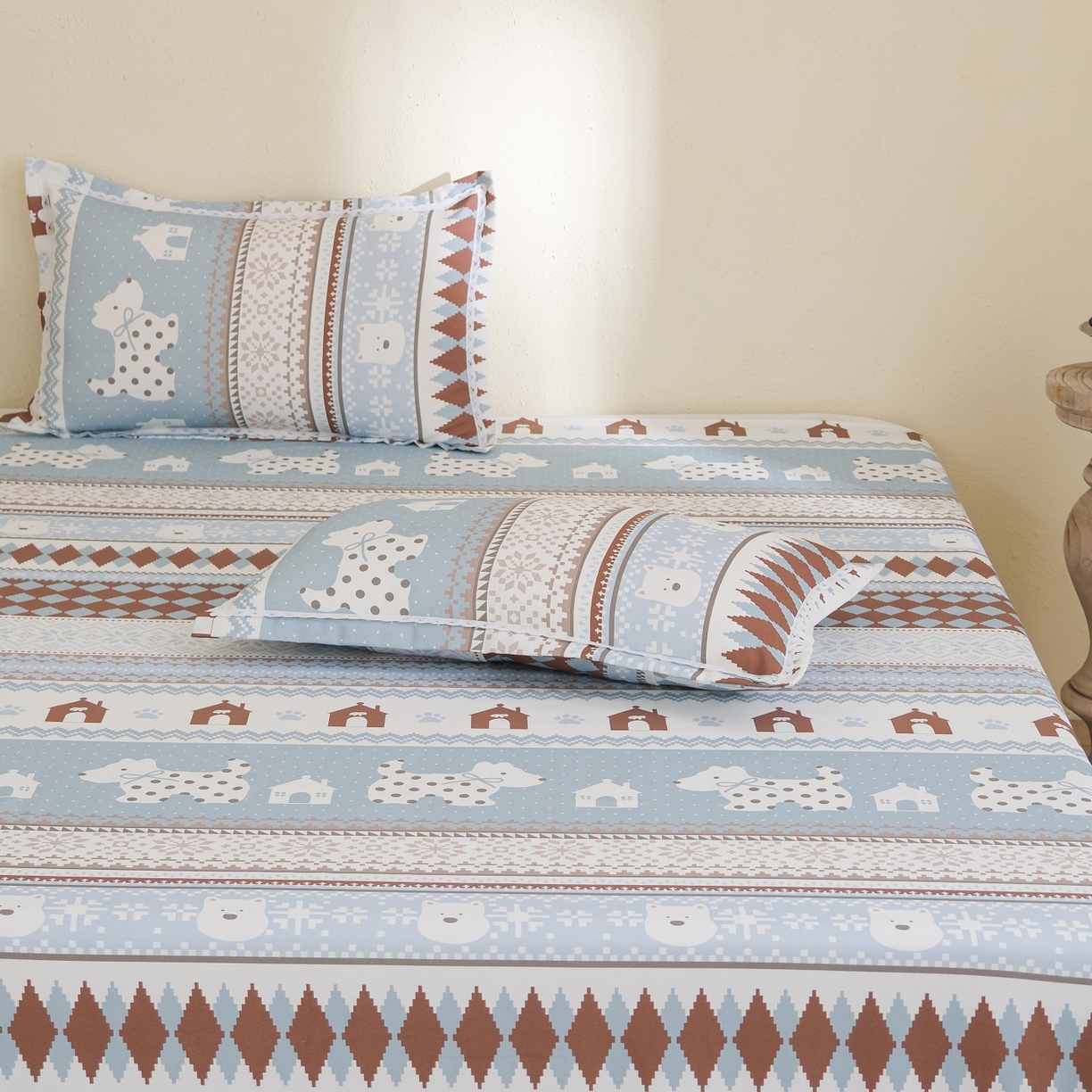 91家纺网 家纺一手货源 找家纺 慕绸家纺（原萌宝老粗布厂家） 2026新款原棉细纱工艺款亲肤柔软老粗布床单凉席席子春夏热门款-直播热卖圆角花边款 尤米