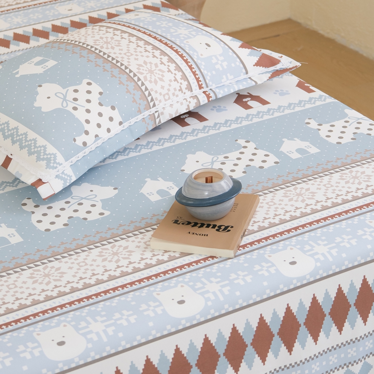 91家纺网 家纺一手货源 找家纺 慕绸家纺（原萌宝老粗布厂家） 2026新款原棉细纱工艺款亲肤柔软老粗布床单凉席席子春夏热门款-直播热卖圆角花边款 尤米