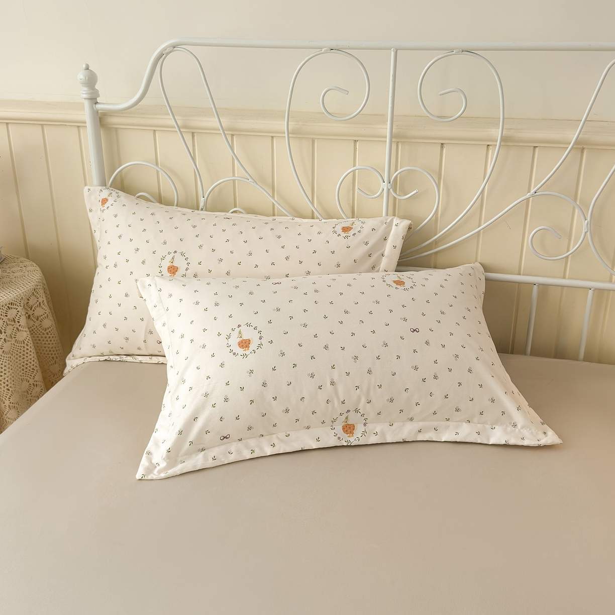 91家纺网 家纺一手货源 找家纺 景眠 2026春夏新款花边款大豆夏被夏凉被空调被 花田鸭