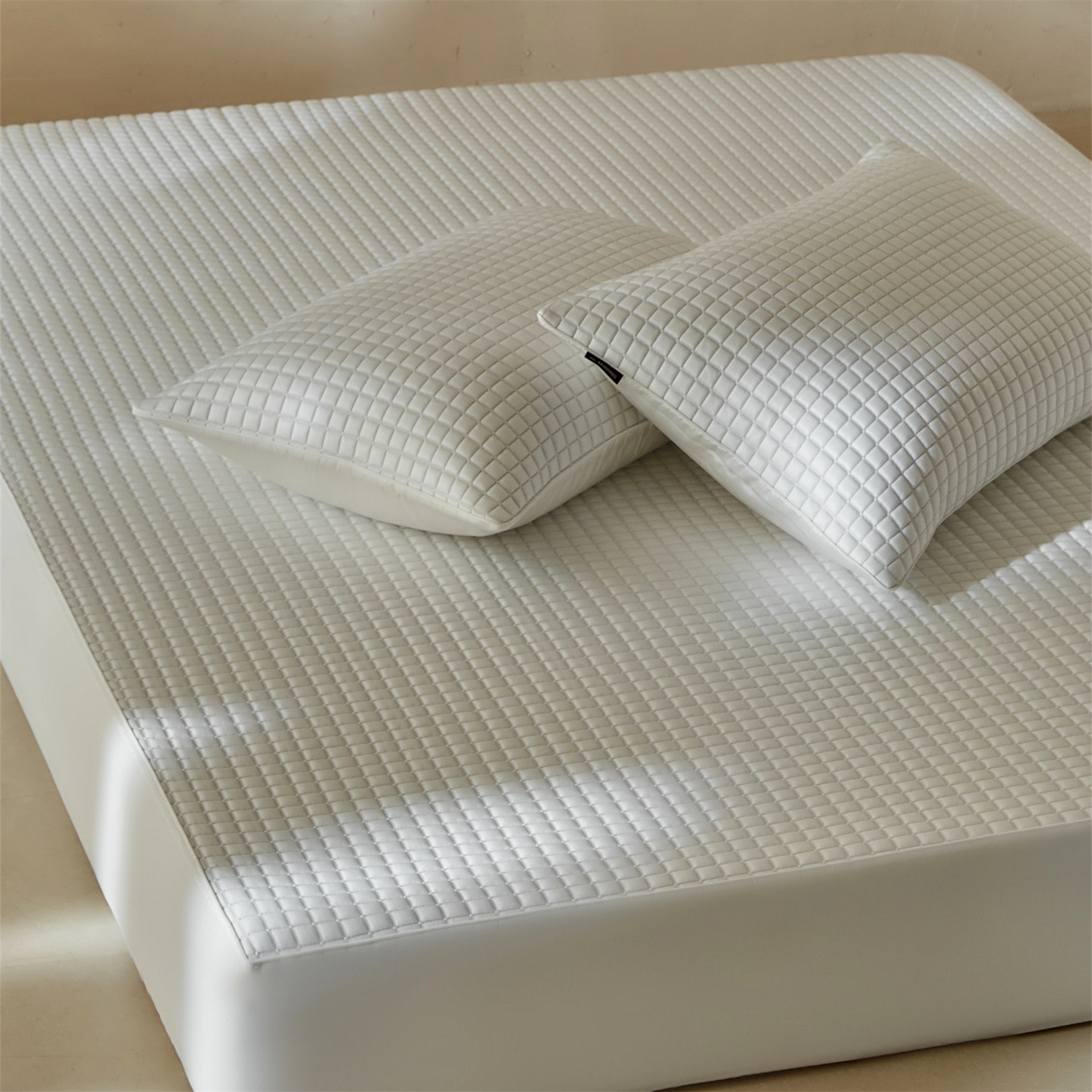 91家纺网 家纺一手货源 找家纺 【出口韩国】傲蕾AL BEDDING高分子冰丝软凉席床笠款冰丝席PE可机洗乙纶凉席久睡不升温韩国凉席