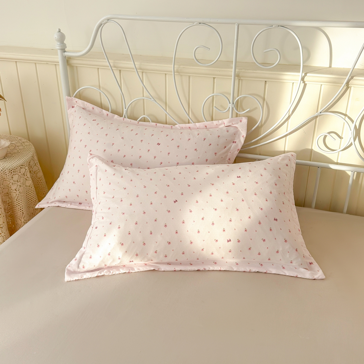 91家纺网 家纺一手货源 找家纺 景眠 2026春夏新款花边款大豆夏被夏凉被空调被 小小花园