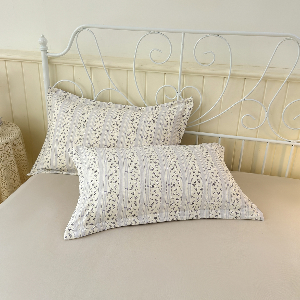 91家纺网 家纺一手货源 找家纺 景眠 2026春夏新款花边款大豆夏被夏凉被空调被 格间花絮