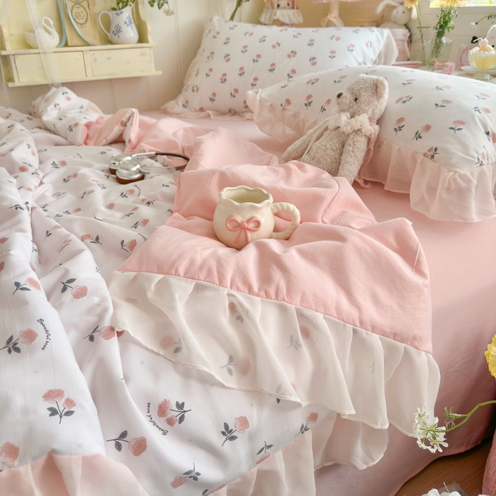 91家纺网 家纺一手货源 找家纺 （总）港岛妹妹 2026新款雪纺花边夏被夏凉被空调被