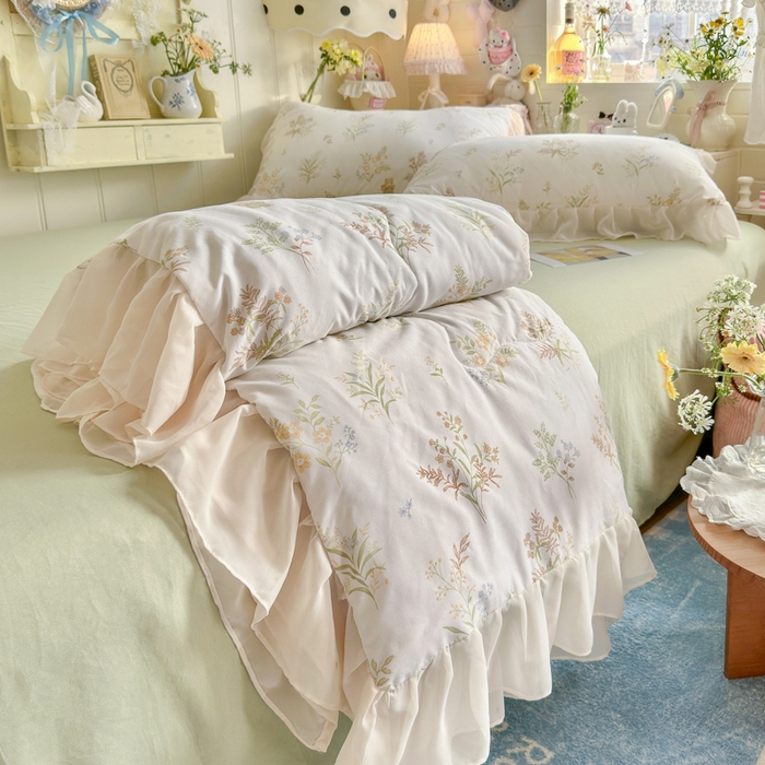 91家纺网 家纺一手货源 找家纺 （总）港岛妹妹 2026新款雪纺花边夏被夏凉被空调被