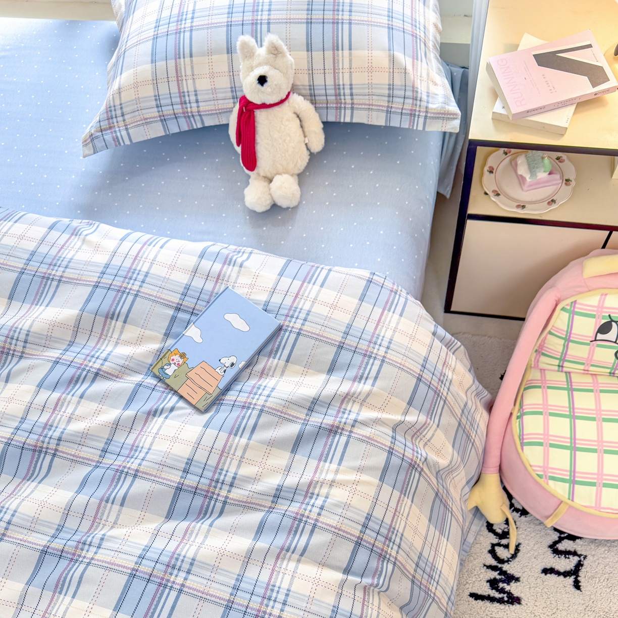 91家纺网 家纺一手货源 找家纺 （总）洺兰家居 2026新款全棉纯棉13070小清新印花四件套