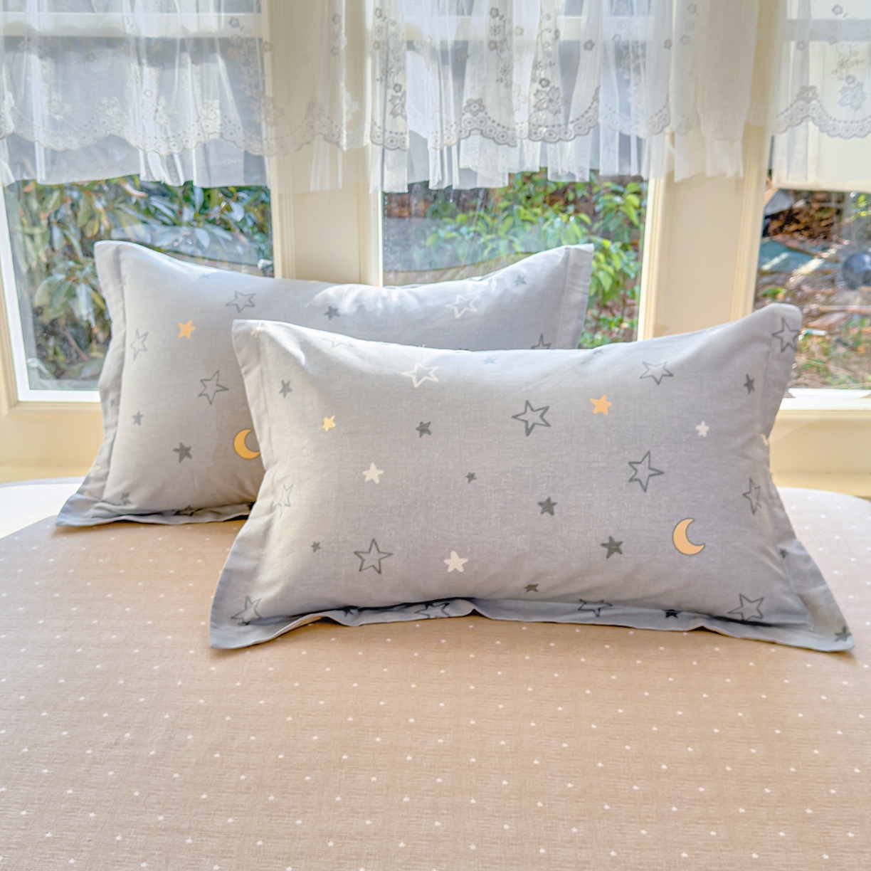 91家纺网 家纺一手货源 找家纺 洺兰家居 2026新款全棉纯棉13070小清新印花四件套 星空奇遇