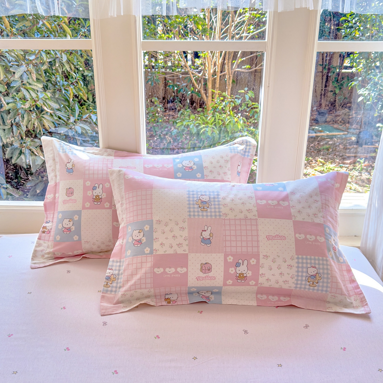 91家纺网 家纺一手货源 找家纺 洺兰家居 2026新款全棉纯棉13070小清新印花四件套 迷你小屋