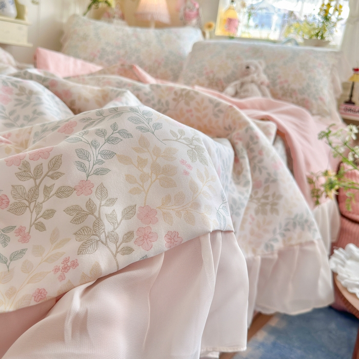 91家纺网 家纺一手货源 找家纺 港岛妹妹 2026新款雪纺花边夏被夏凉被空调被 迷雾