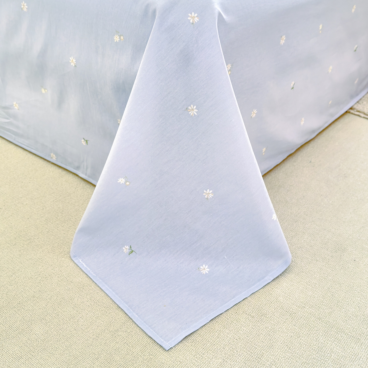 91家纺网 家纺一手货源 找家纺 洺兰家居 2026新款全棉纯棉13070小清新印花四件套 海岛假日