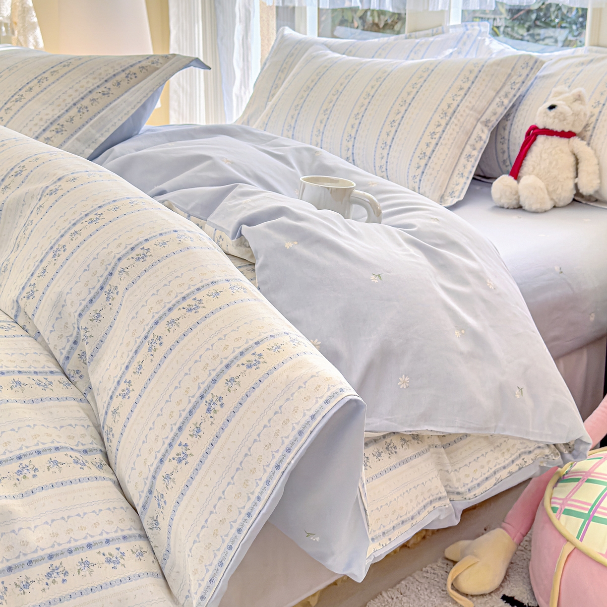 洺兰家居 2026新款全棉纯棉13070小清新印花四件套 海岛假日