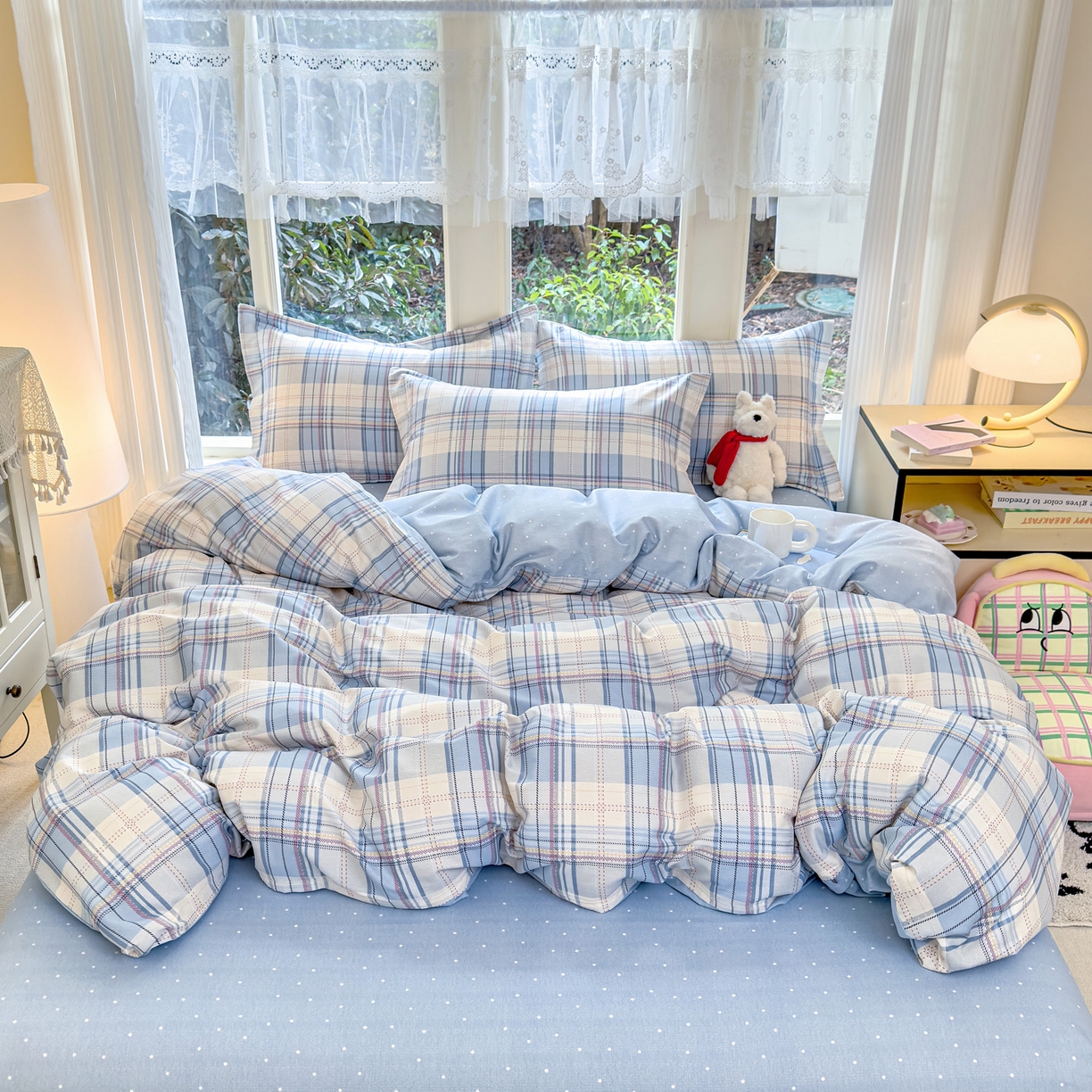 91家纺网 家纺一手货源 找家纺 （总）洺兰家居 2026新款全棉纯棉13070小清新印花单被套被套单件