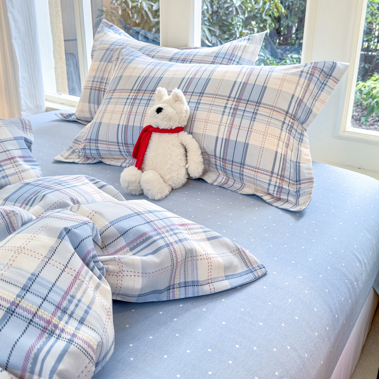 91家纺网 家纺一手货源 找家纺 （总）洺兰家居 2026新款全棉纯棉13070小清新印花单被套被套单件