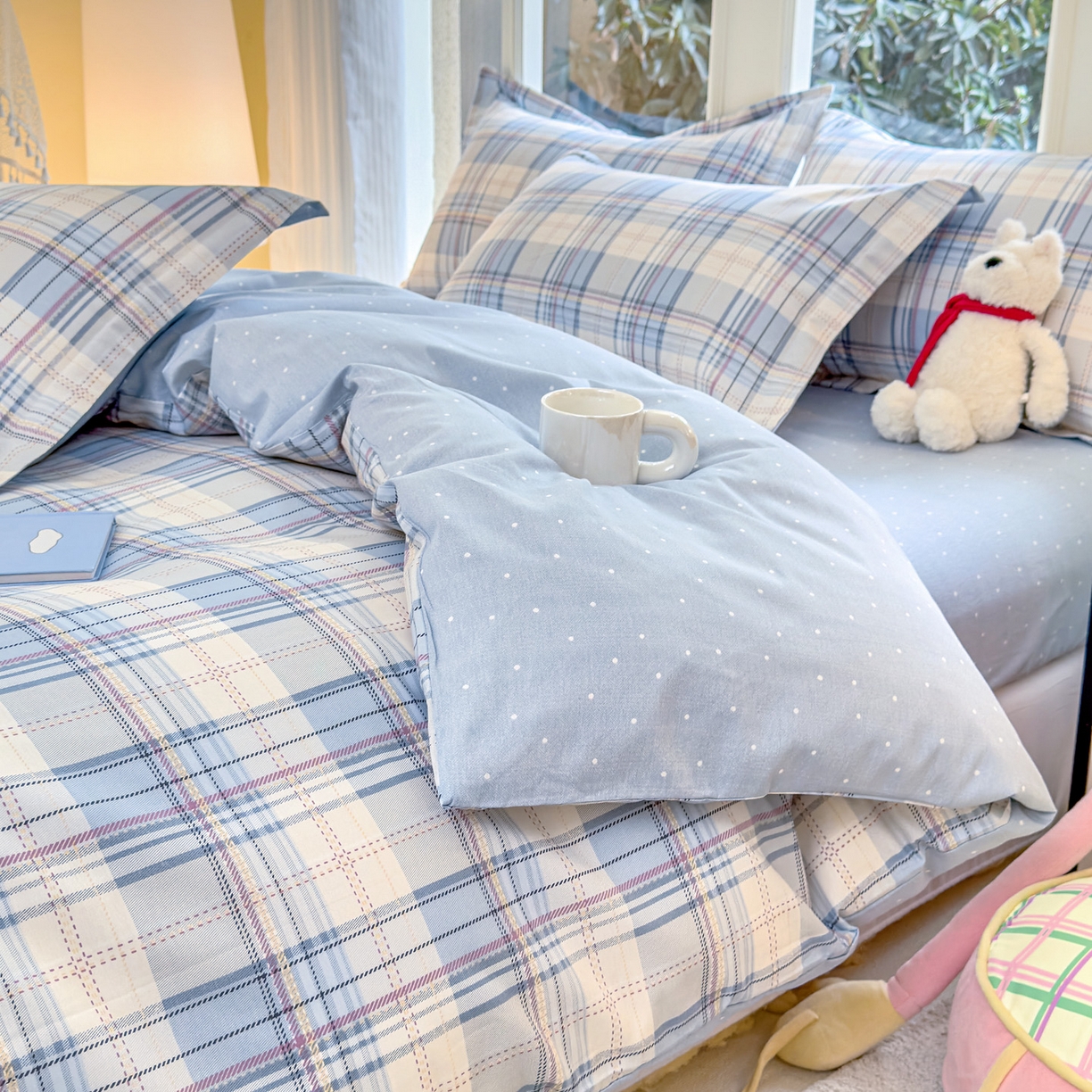 91家纺网 家纺一手货源 找家纺 （总）洺兰家居 2026新款全棉纯棉13070小清新印花单被套被套单件