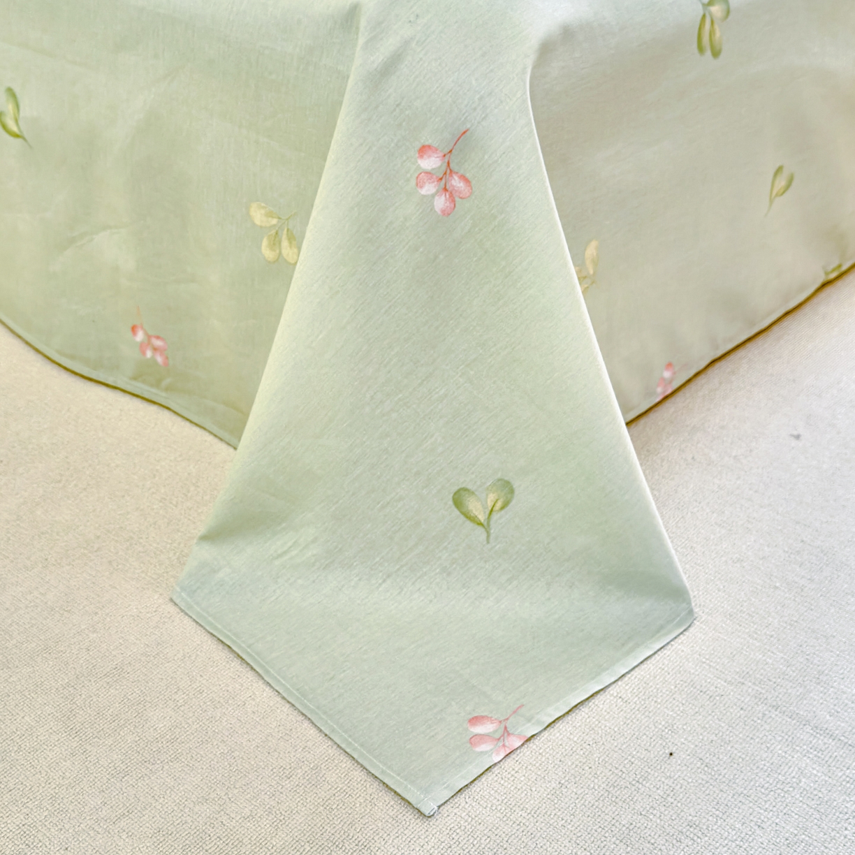 91家纺网 家纺一手货源 找家纺 洺兰家居 2026新款全棉纯棉13070小清新印花单被套被套单件 优雅生活