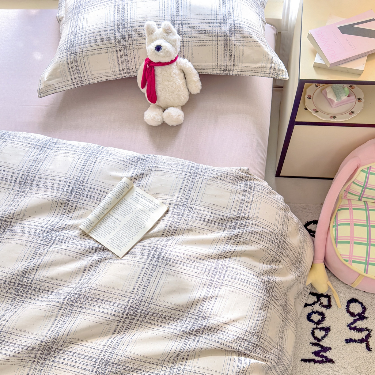 91家纺网 家纺一手货源 找家纺 洺兰家居 2026新款全棉纯棉13070小清新印花单被套被套单件 卡特