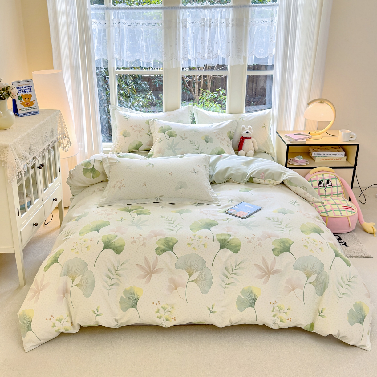 91家纺网 家纺一手货源 找家纺 洺兰家居 2026新款全棉纯棉13070小清新印花单被套被套单件 优雅生活