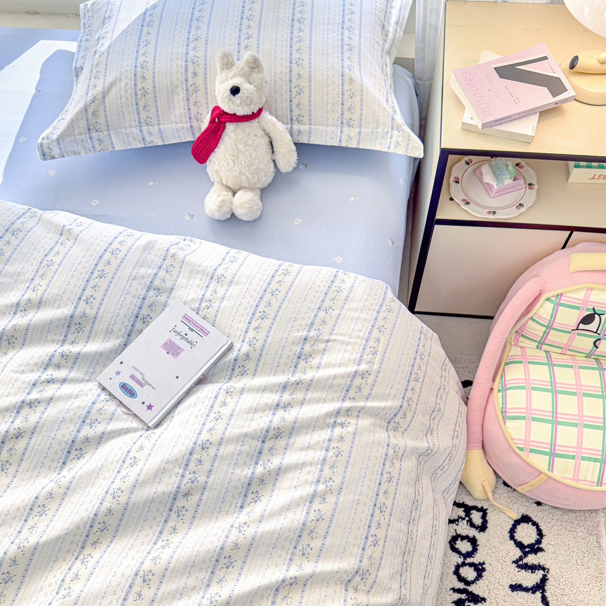 91家纺网 家纺一手货源 找家纺 洺兰家居 2026新款全棉纯棉13070小清新印花单被套被套单件 海岛假日