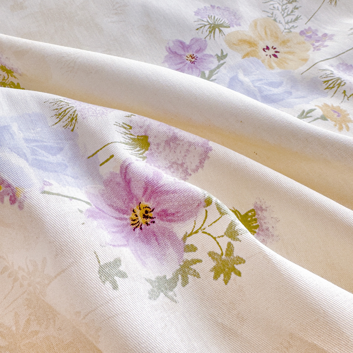 91家纺网 家纺一手货源 找家纺 洺兰家居 2026新款全棉纯棉13070小清新印花单被套被套单件 若兰