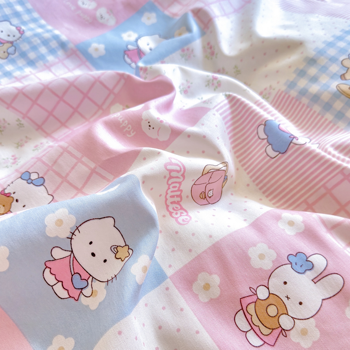 91家纺网 家纺一手货源 找家纺 洺兰家居 2026新款全棉纯棉13070小清新印花单被套被套单件 迷你小屋