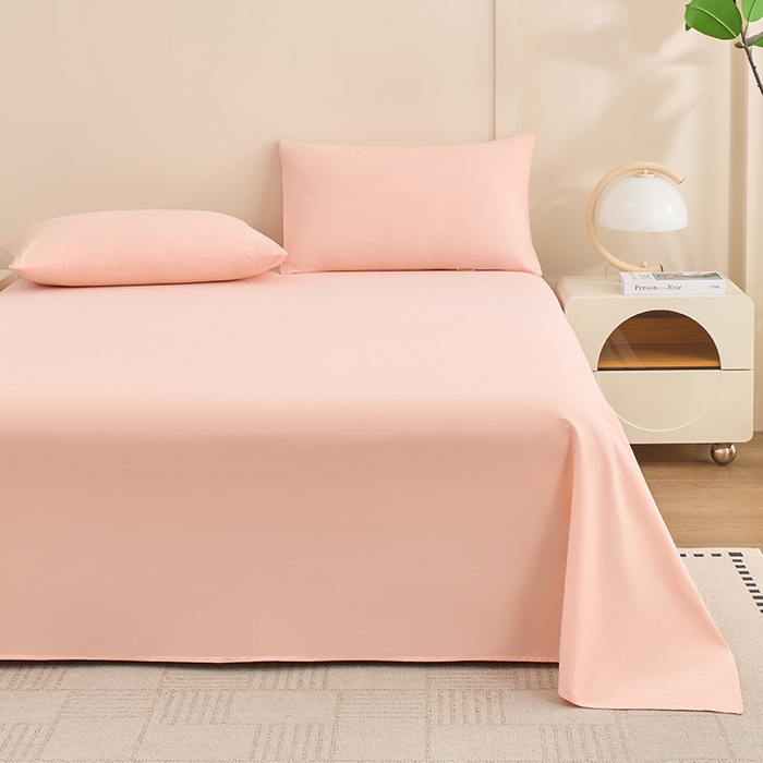 居美良品 2026新款新疆长绒棉100%全棉纯色A类纯棉床单 淡玉