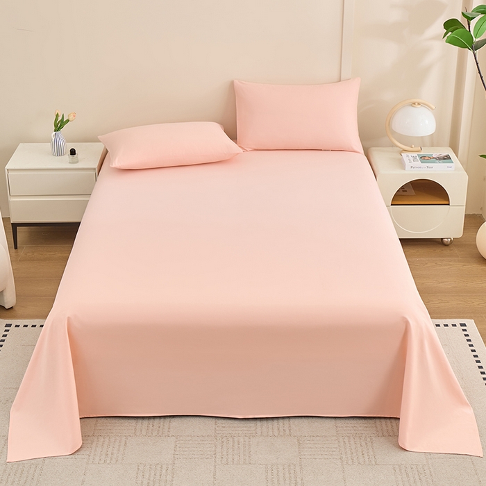 91家纺网 家纺一手货源 找家纺 居美良品 2026新款新疆长绒棉100%全棉纯色A类纯棉床单 淡玉