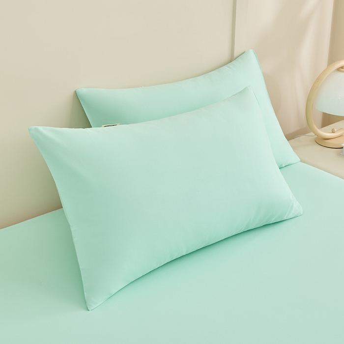 91家纺网 家纺一手货源 找家纺 居美良品 2026新款新疆长绒棉100%全棉纯色A类纯棉床单 抹茶绿