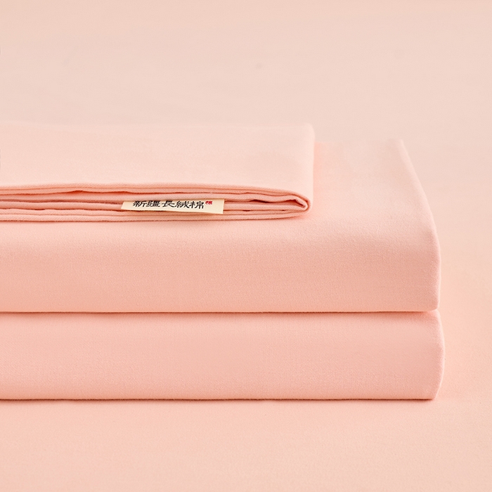 91家纺网 家纺一手货源 找家纺 居美良品 2026新款新疆长绒棉100%全棉纯色A类纯棉床单 淡玉