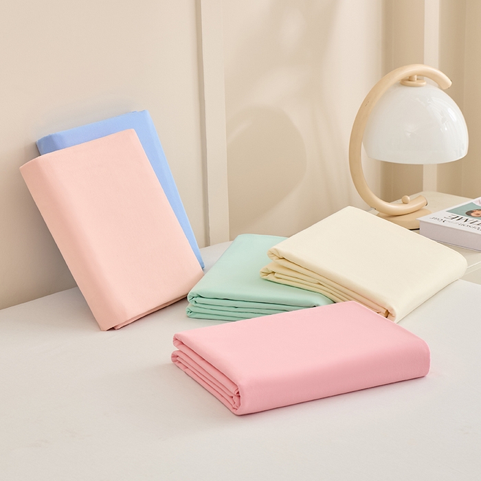 91家纺网 家纺一手货源 找家纺 居美良品 2026新款新疆长绒棉100%全棉纯色A类纯棉床单 叠拍组合图仅展示