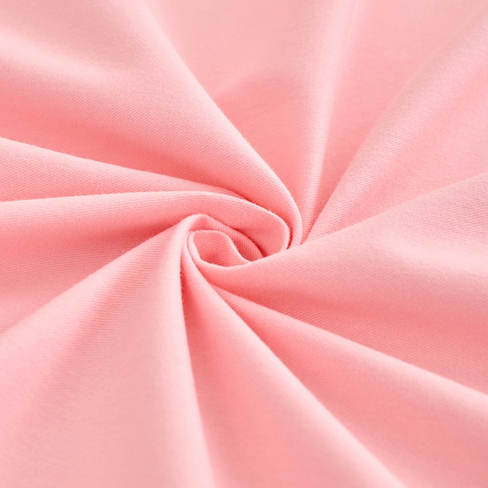 91家纺网 家纺一手货源 找家纺 居美良品 2026新款新疆长绒棉100%全棉纯色A类纯棉床单 浅粉