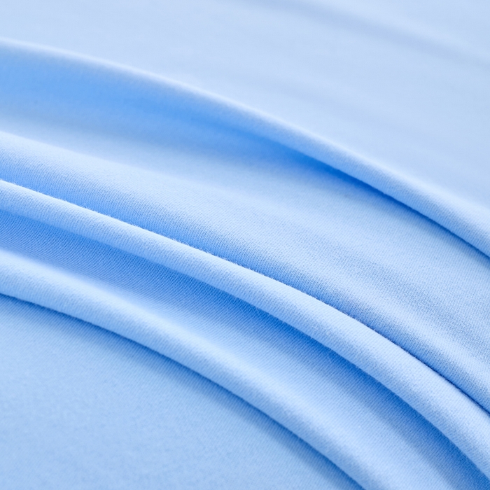 91家纺网 家纺一手货源 找家纺 居美良品 2026新款新疆长绒棉100%全棉纯色A类纯棉床单 天蓝