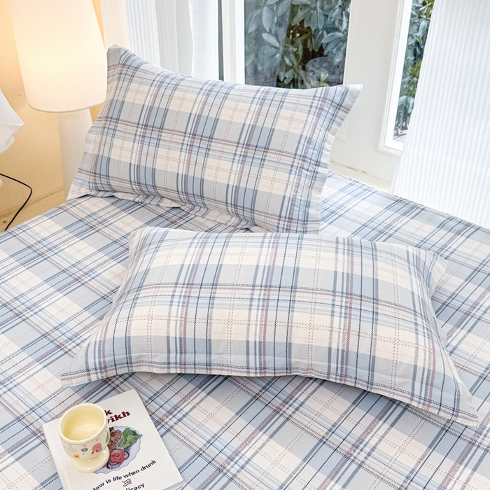 91家纺网 家纺一手货源 找家纺 （总）洺兰家居 2026新款全棉纯棉13070小清新印花单枕套枕套单件