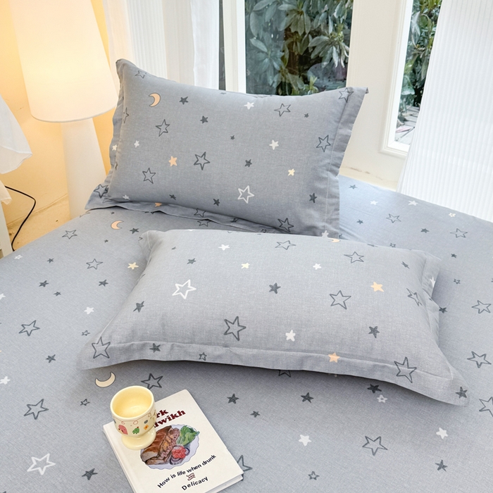 洺兰家居 2026新款全棉纯棉13070小清新印花单枕套枕套单件 星空奇遇