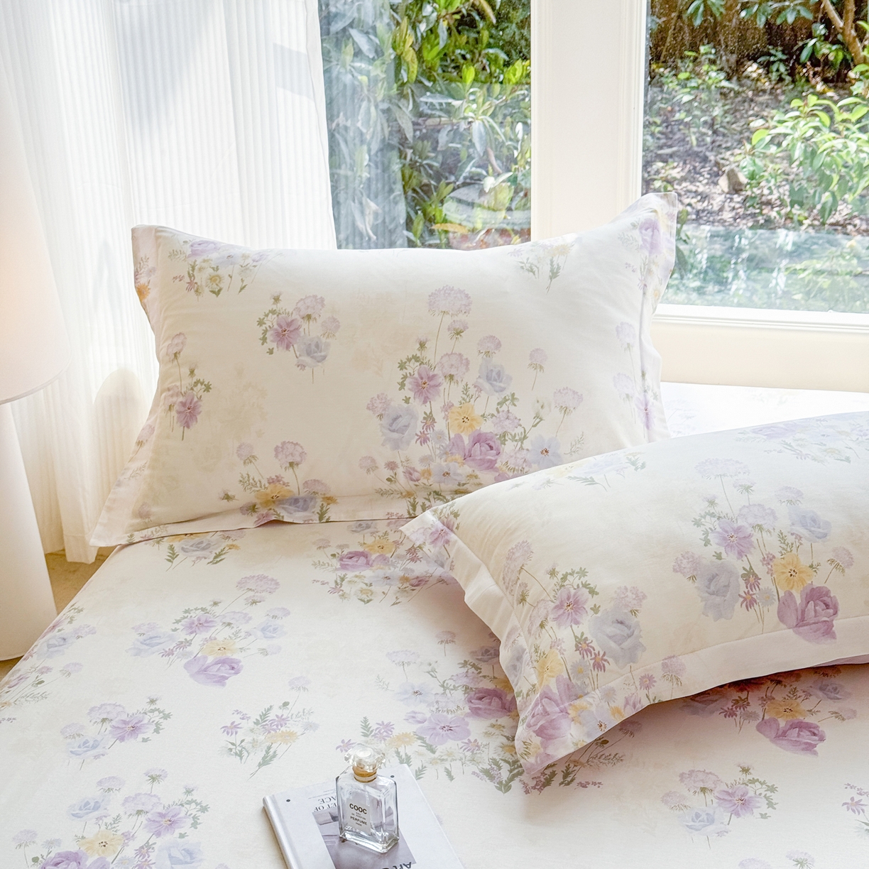 91家纺网 家纺一手货源 找家纺 洺兰家居 2026新款全棉纯棉13070小清新印花单床笠床笠单件 若兰