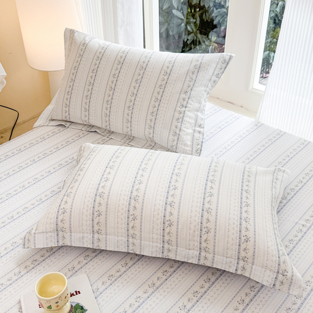 91家纺网 家纺一手货源 找家纺 洺兰家居 2026新款全棉纯棉13070小清新印花单床笠床笠单件 海岛假日