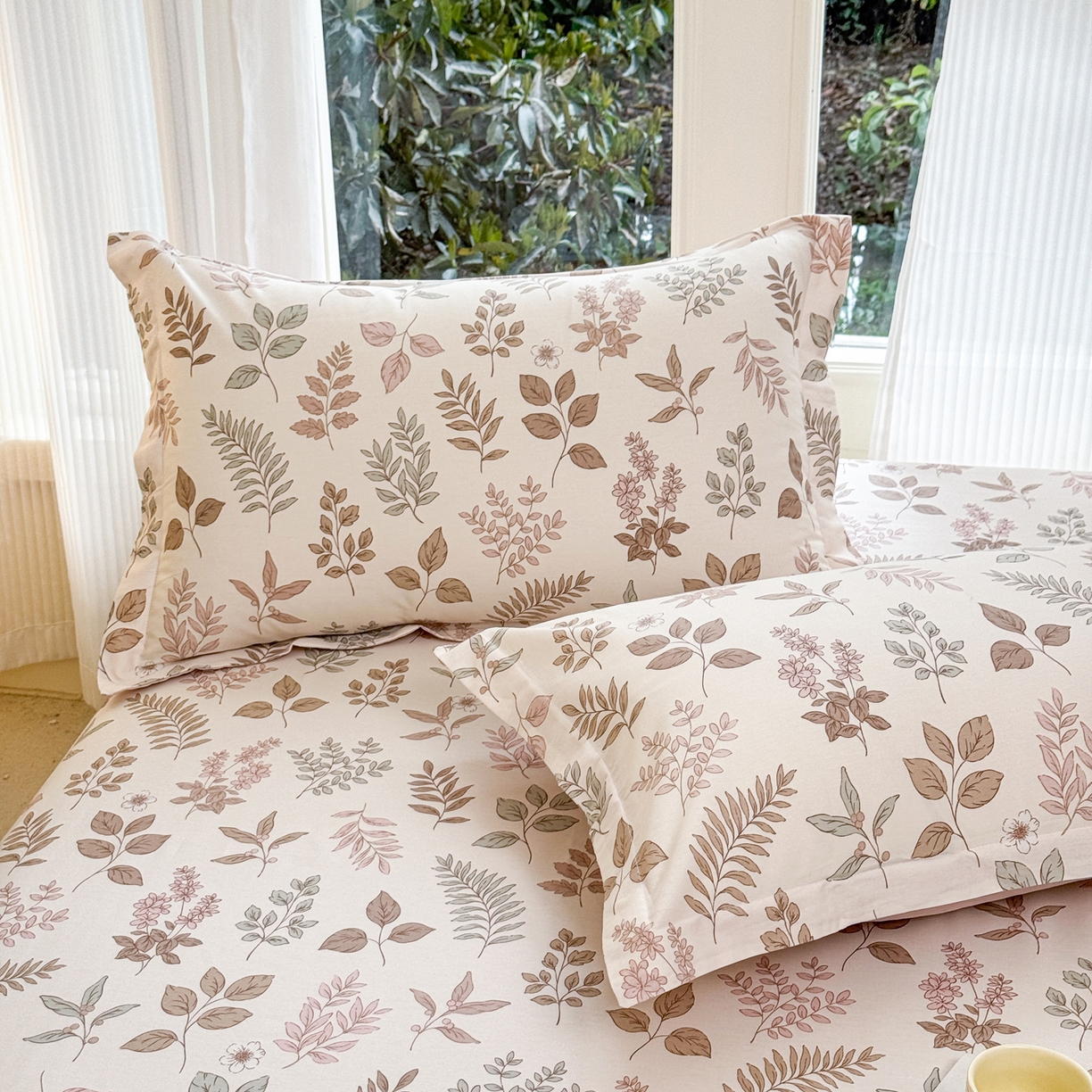 91家纺网 家纺一手货源 找家纺 洺兰家居 2026新款全棉纯棉13070小清新印花单床笠床笠单件 晚风细语