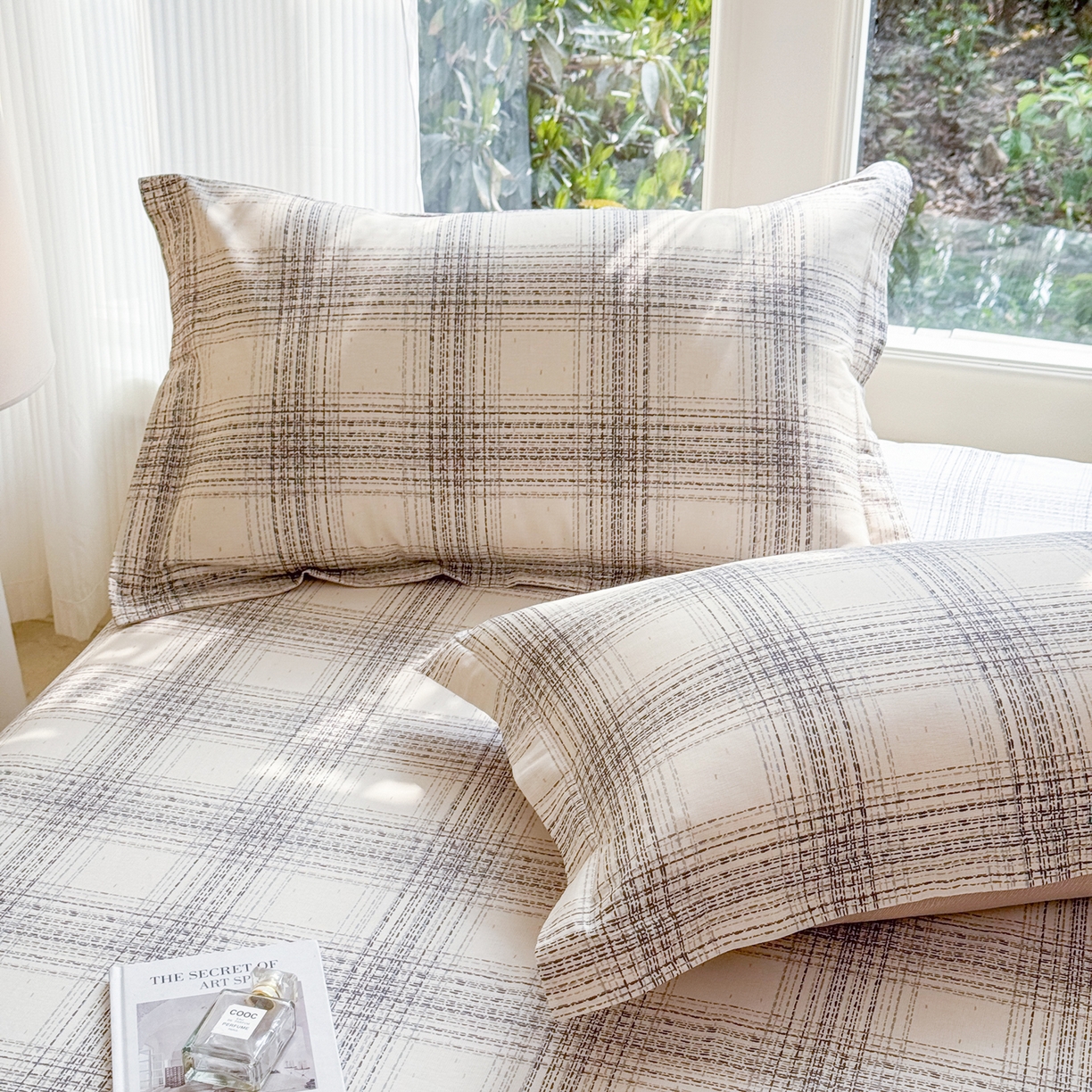 91家纺网 家纺一手货源 找家纺 洺兰家居 2026新款全棉纯棉13070小清新印花单床笠床笠单件 卡特