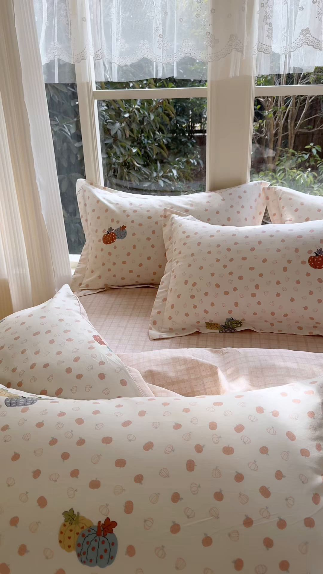 91家纺网 家纺一手货源 找家纺 洺兰家居 2026新款全棉纯棉13070小清新印花单床笠床笠单件 魔幻南瓜