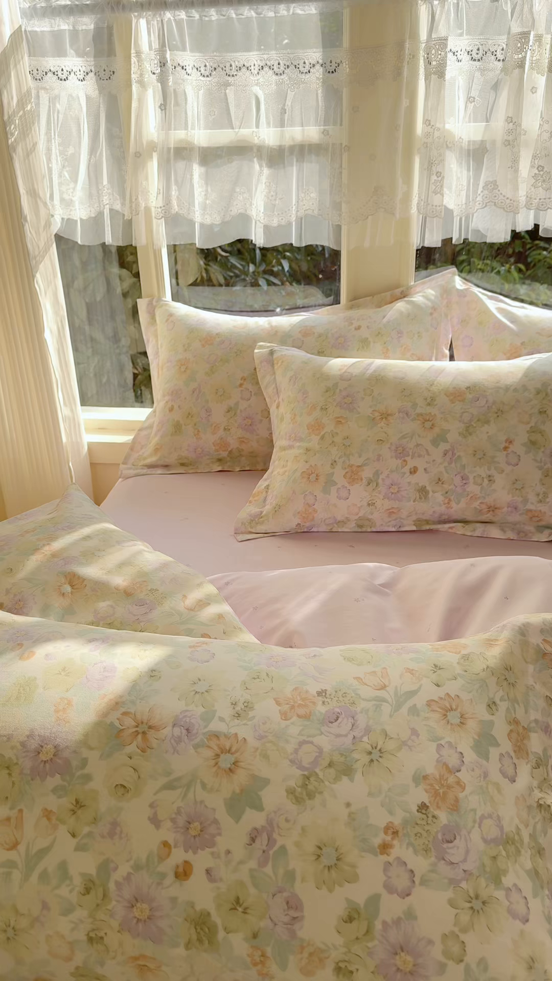 91家纺网 家纺一手货源 找家纺 洺兰家居 2026新款全棉纯棉13070小清新印花单床笠床笠单件 栀子花