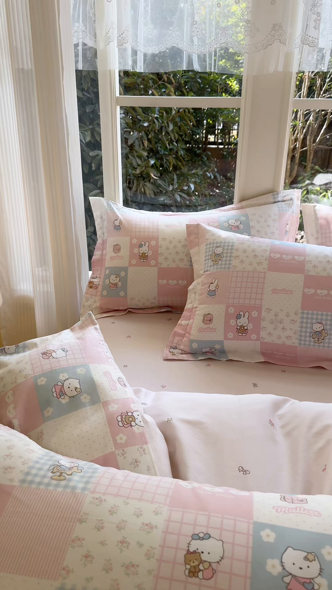 91家纺网 家纺一手货源 找家纺 洺兰家居 2026新款全棉纯棉13070小清新印花单床笠床笠单件 迷你小屋