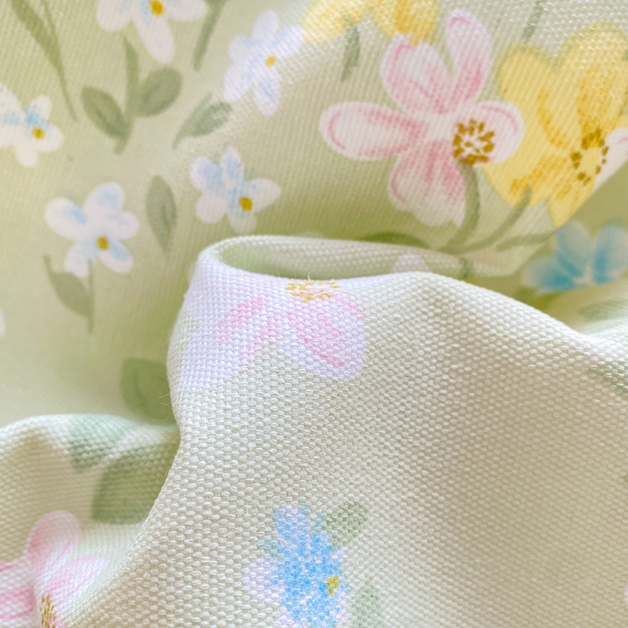 91家纺网 家纺一手货源 找家纺 晓时候 20226新款细纱原棉老粗布床单印花床单单件凉席三件套 徐徐花开