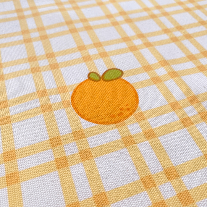 91家纺网 家纺一手货源 找家纺 晓时候 20226新款细纱原棉老粗布床单印花床单单件凉席三件套 橙意满满