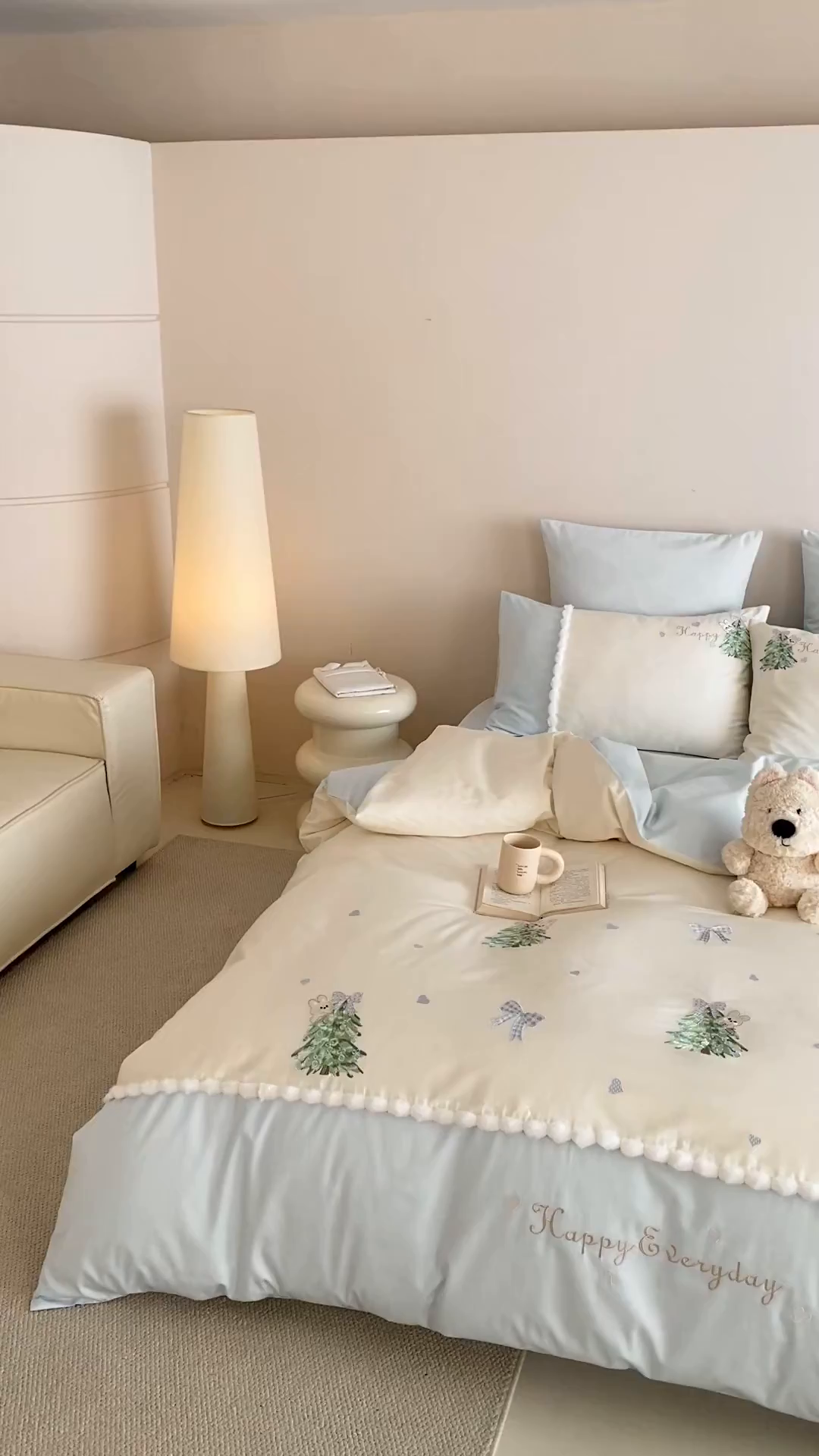 91家纺网 家纺一手货源 找家纺 （总）莎臣豹 2026新款100支新疆长绒棉四件套-森林小兔