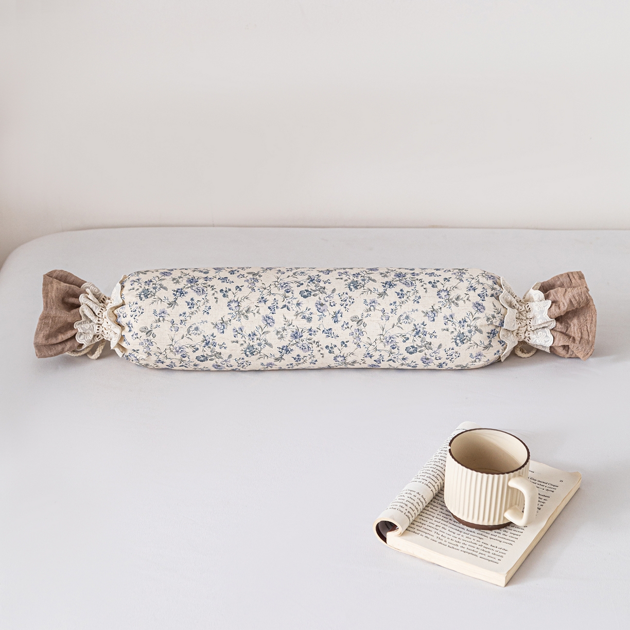 91家纺网 家纺一手货源 找家纺 （总）卓昌枕芯 2026新款全棉双层纱小清新碎花糖果枕颈椎枕安抚枕枕芯枕头