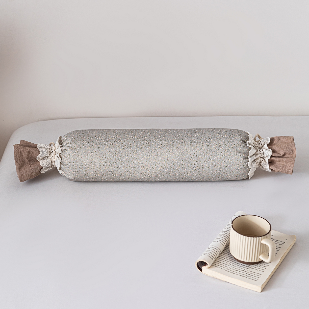 91家纺网 家纺一手货源 找家纺 （总）卓昌枕芯 2026新款全棉双层纱小清新碎花糖果枕颈椎枕安抚枕枕芯枕头