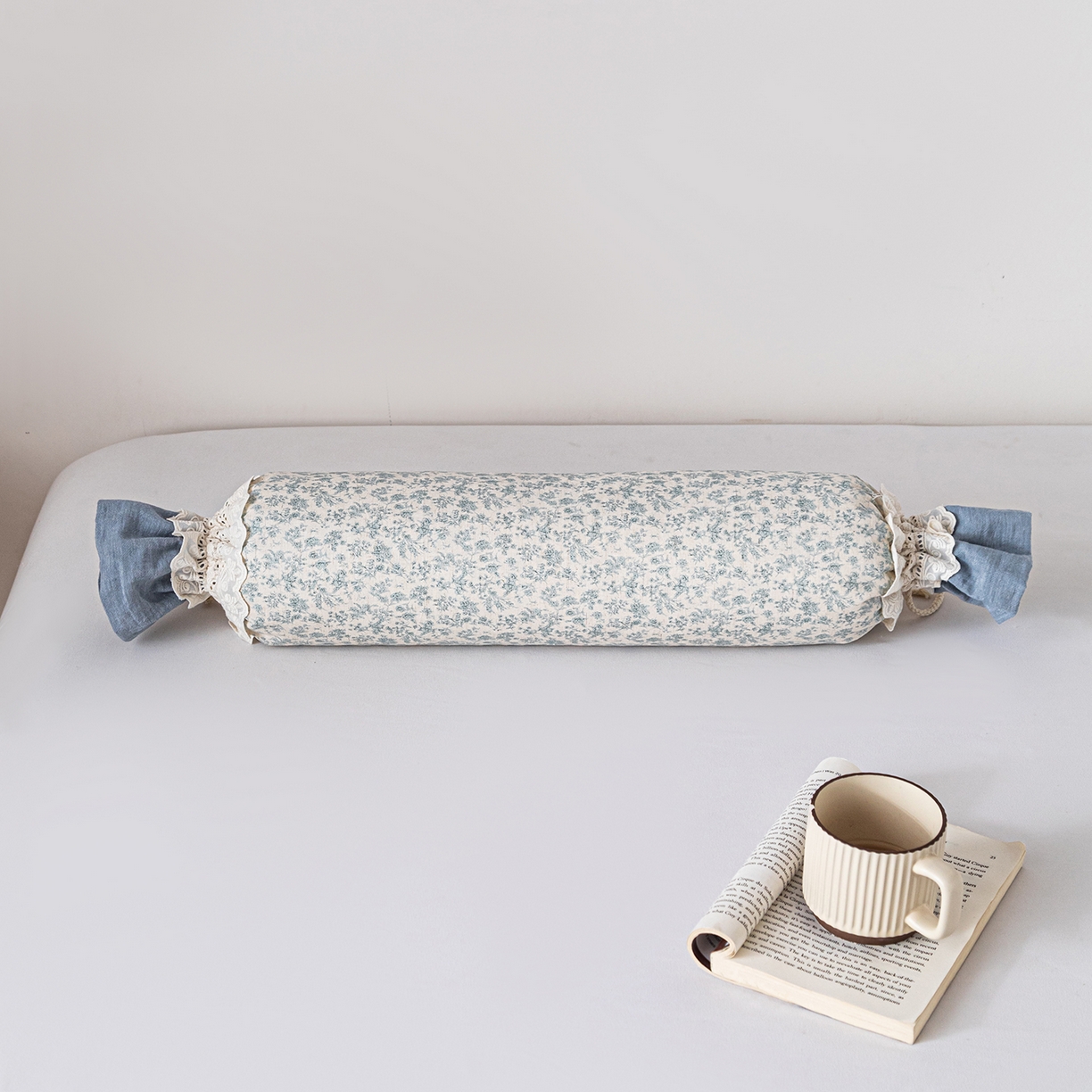 91家纺网 家纺一手货源 找家纺 （总）卓昌枕芯 2026新款全棉双层纱小清新碎花糖果枕颈椎枕安抚枕枕芯枕头