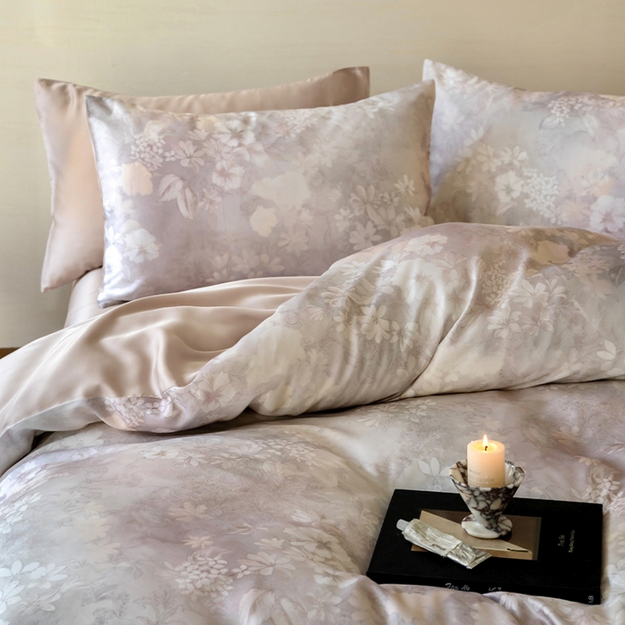 91家纺网 家纺一手货源 找家纺 帛美家纺 2026新款60s奥地利兰精天丝四件套 知槿-紫