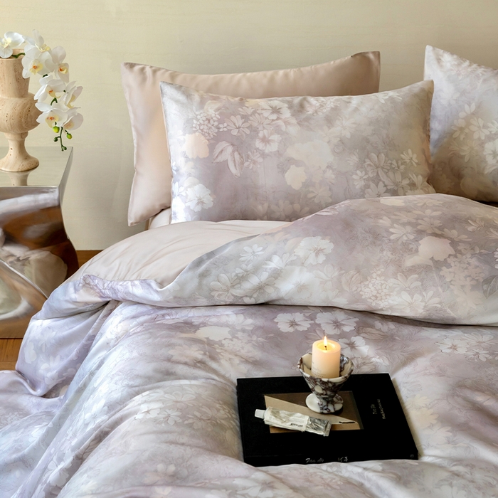 91家纺网 家纺一手货源 找家纺 帛美家纺 2026新款60s奥地利兰精天丝四件套 知槿-紫