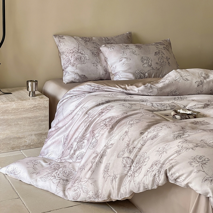 91家纺网 家纺一手货源 找家纺 帛美家纺 2026新款60s奥地利兰精天丝四件套 夏洛-玉